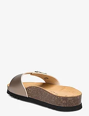 Scholl - SL ESTELLE LAMINATED TAUPE - flat sandals - taupe - 2