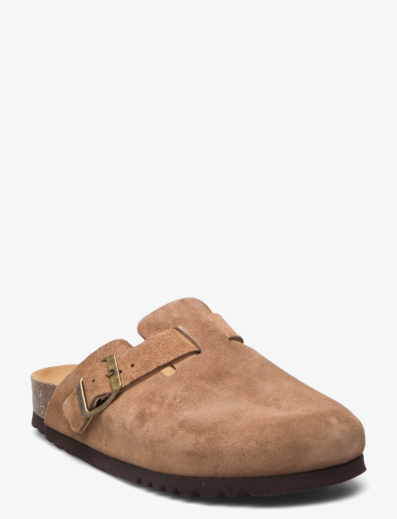 Scholl - SL FAE SUEDE - plakanās mules tipa kurpes - taupe - 0