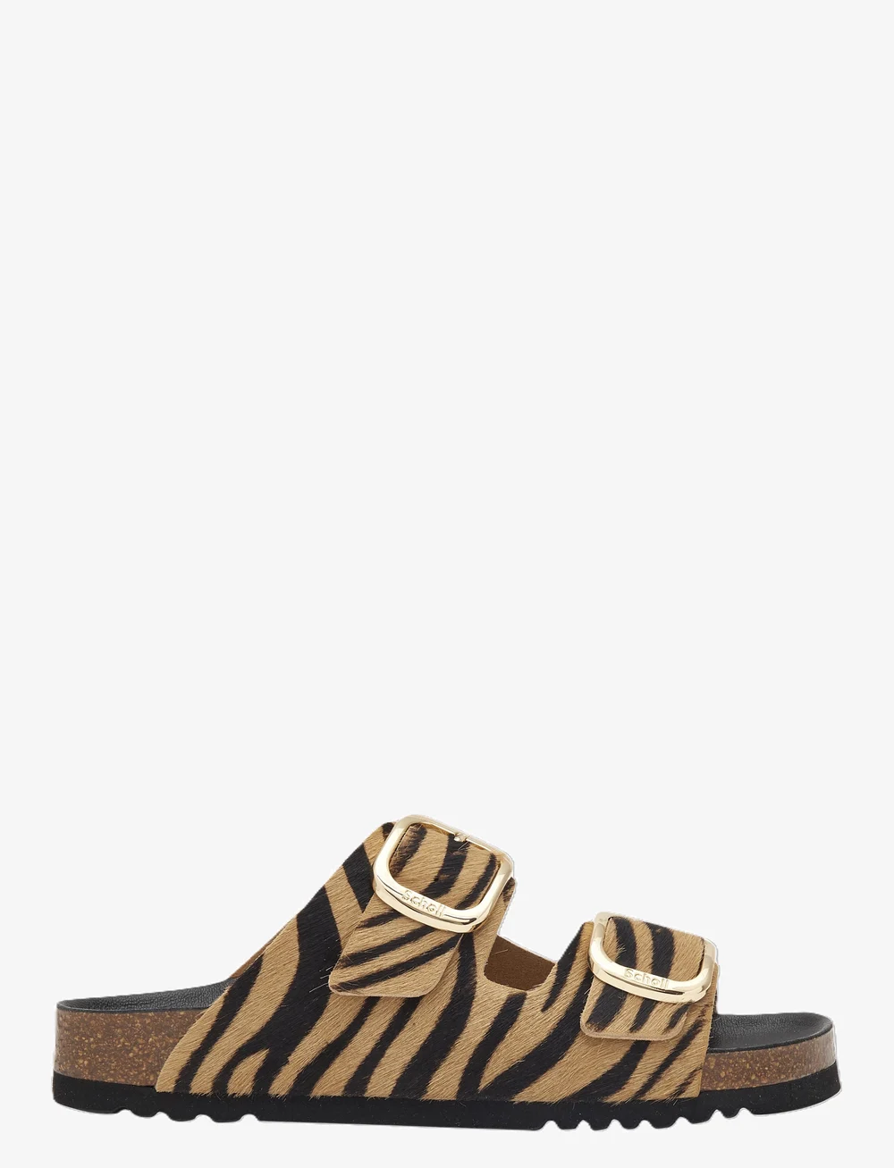 Scholl - SL NOELLE LEATHER ZEBRA - flache sandalen - zebra beige-black - 0