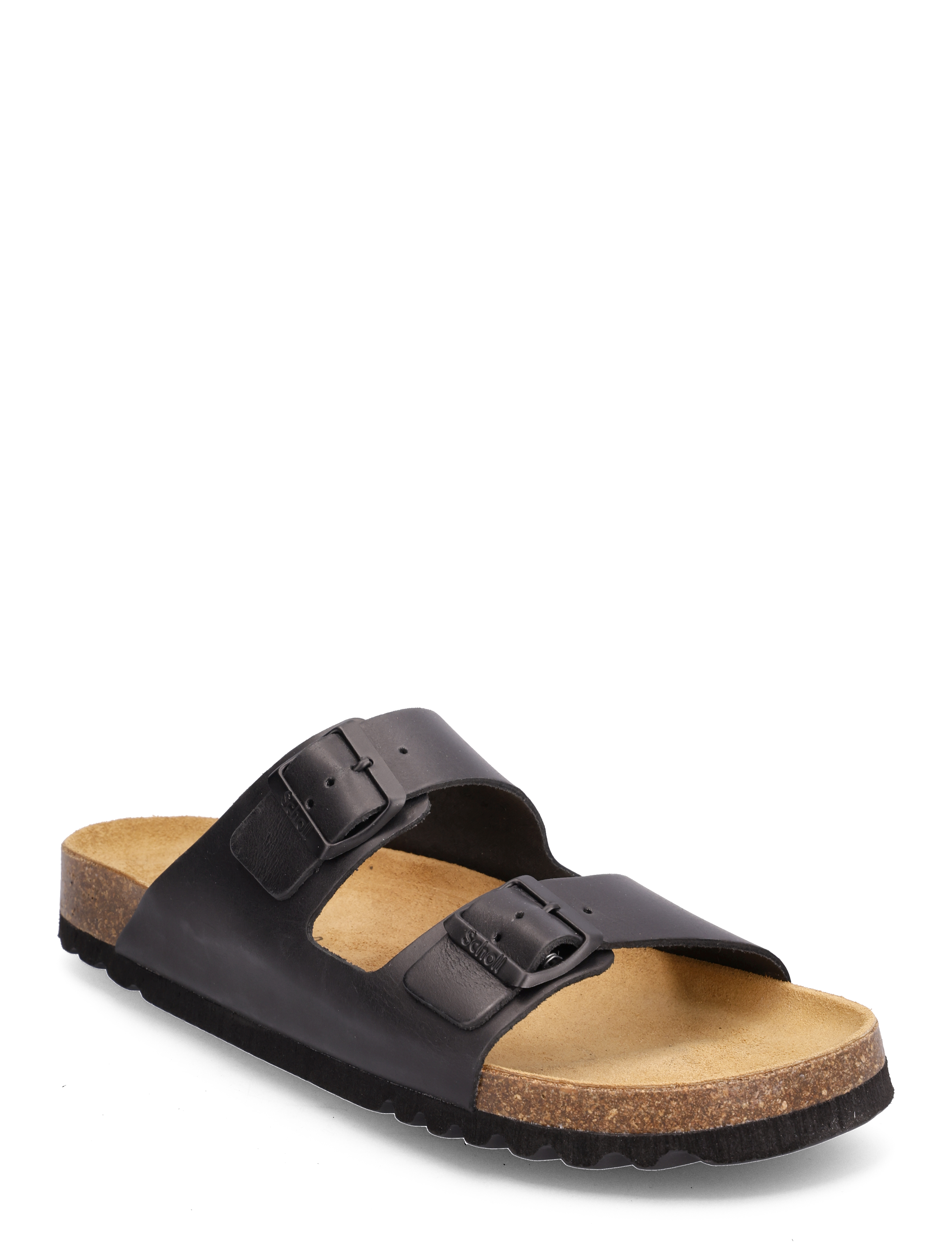 Scholl Sl Julien Leather Black, 40, Black, Sommersko > Sandaler, Herre