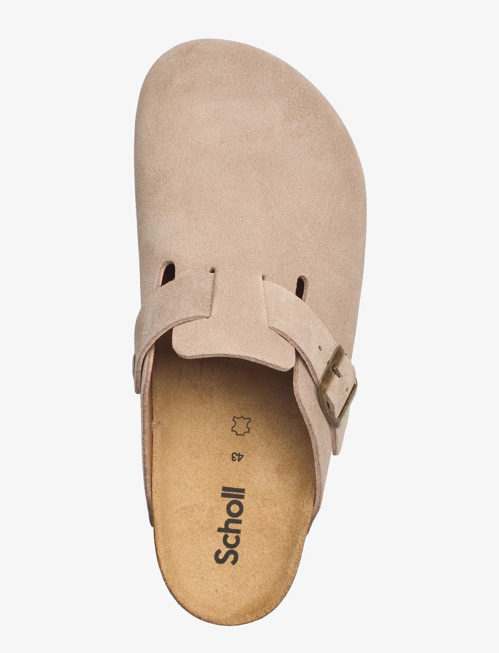 Scholl - SL OLIVIER SUEDE DARK BEIGE - pantoletten & clogs - dark beige - 3