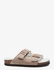Scholl - SL JOSEPHINE SUEDE DARK BEIGE - flat sandals - dark beige - 1