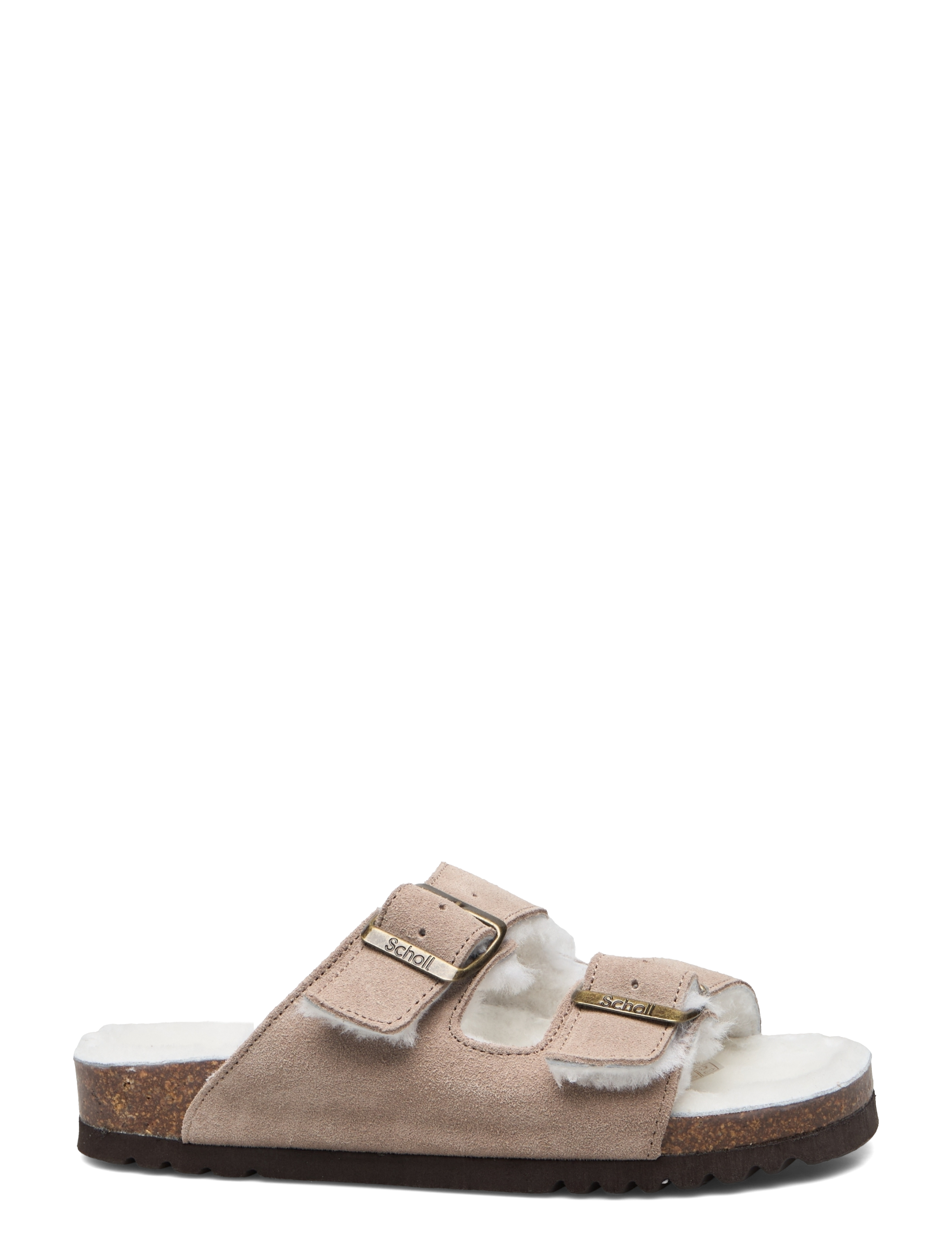 Scholl - SL JOSEPHINE SUEDE DARK BEIGE - flade sandaler - dark beige - 1
