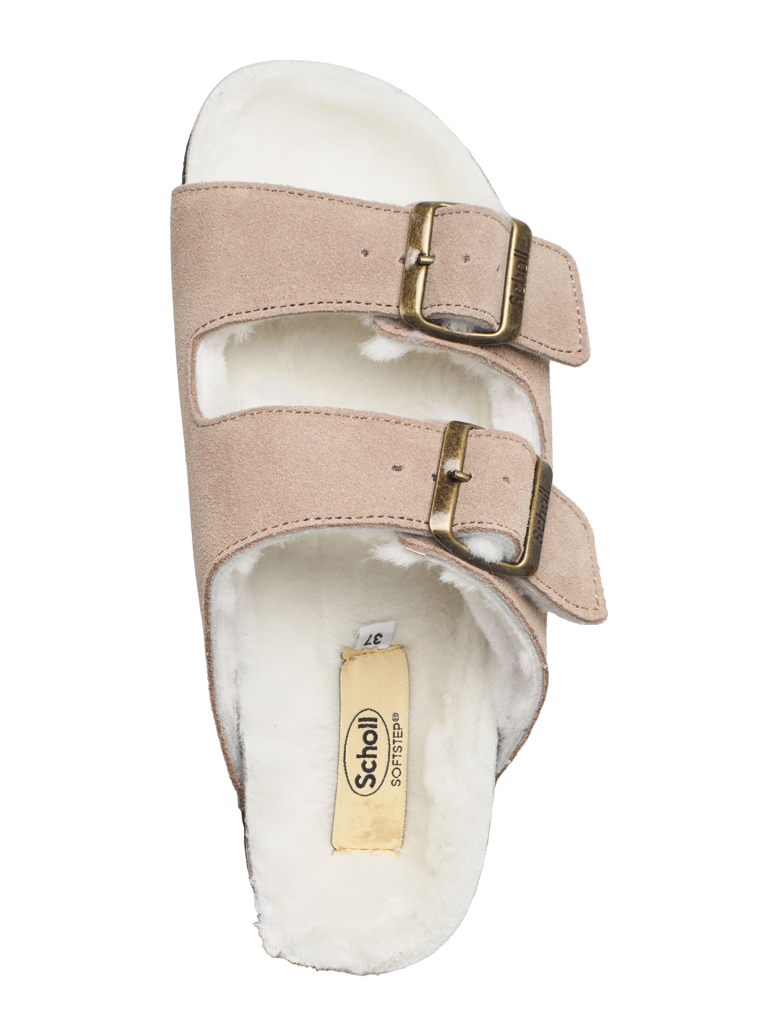 Scholl - SL JOSEPHINE SUEDE DARK BEIGE - flade sandaler - dark beige - 3