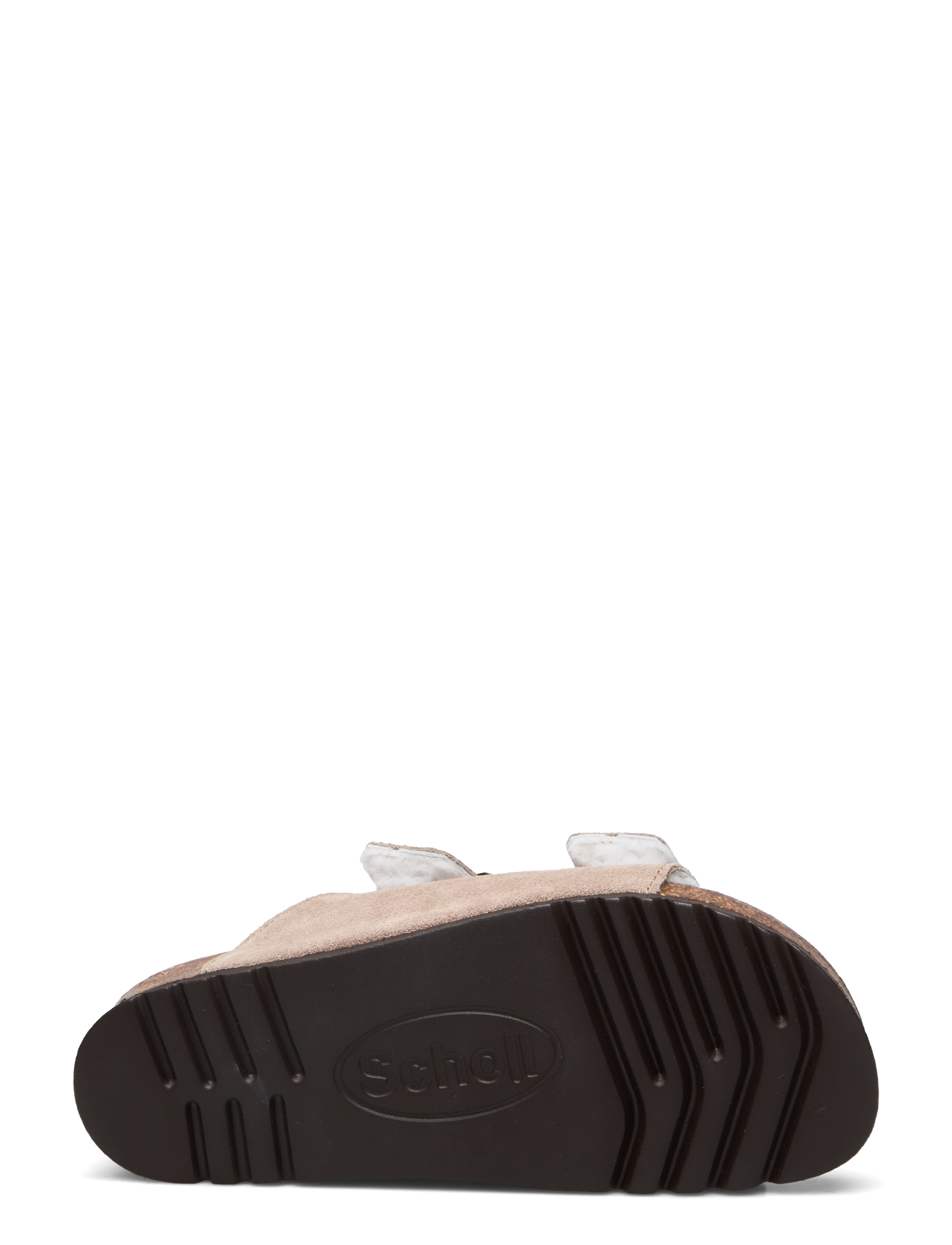 Scholl - SL JOSEPHINE SUEDE DARK BEIGE - flade sandaler - dark beige - 4