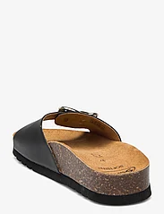 Scholl - SL EVELINE LEATHER BLACK - flat sandals - black - 2