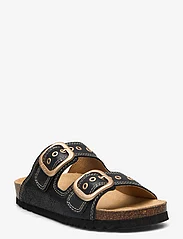 Scholl - SL NOELLE SUEDE BLACK - flat sandals - black - 0