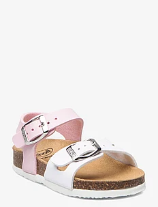 SL DOLPHIN PU LEATHER WHT-PINK, Scholl