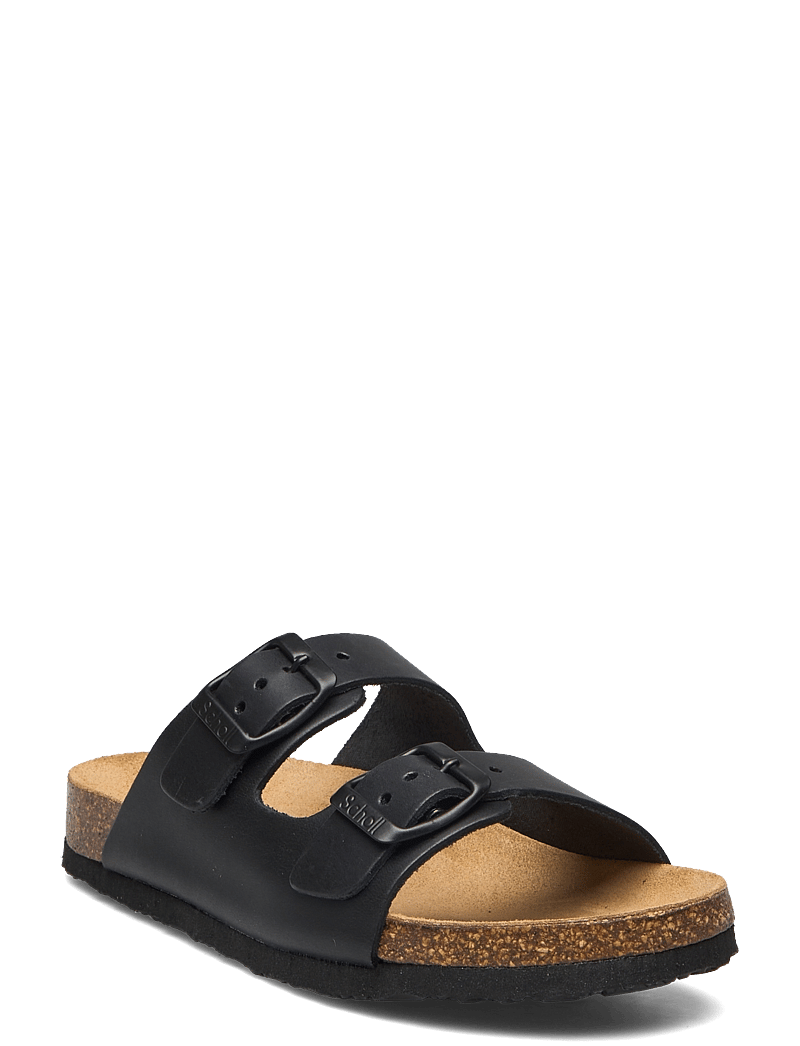 Scholl Sl Alex Leather Black – slippers – shop at Booztlet