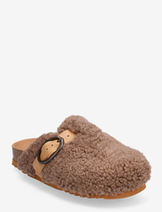 Scholl - SL FAE OVAL SYNT FUR BROWN - flade mules - brown - 0