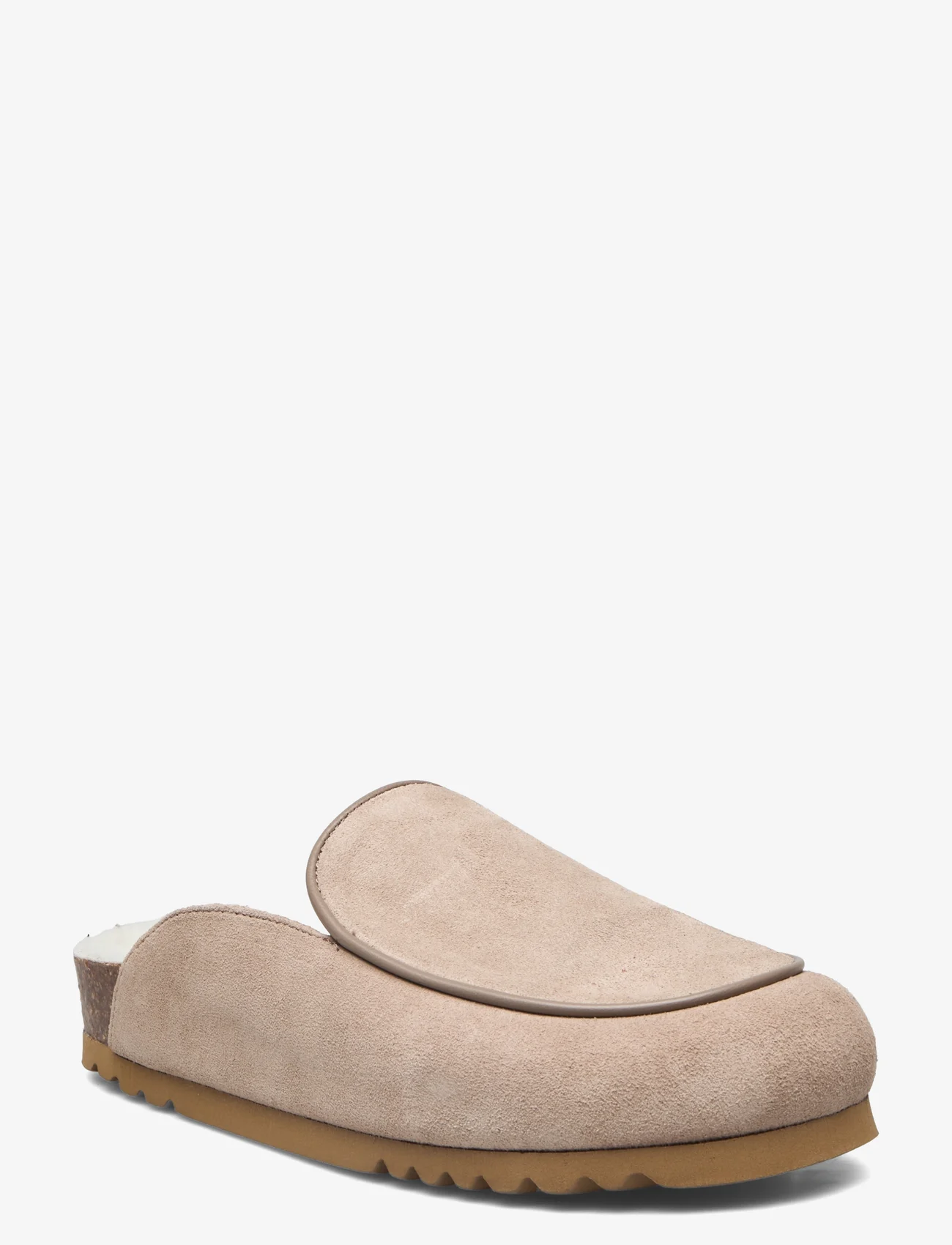 Scholl - SL FAE PIPING SUEDE TAUPE - flate slipons - taupe - 0
