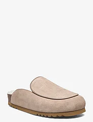 Scholl - SL FAE PIPING SUEDE TAUPE - flade mules - taupe - 0