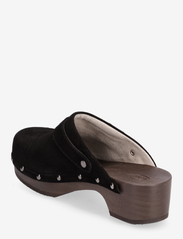 Scholl - SL PESCURA ROBIN SUEDE BLACK - buty z odkrytą piętą na płaskim obcasie - black - 2
