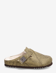 Scholl - SL GRACE SUEDE OLIVE - plakanās mules tipa kurpes - olive - 1