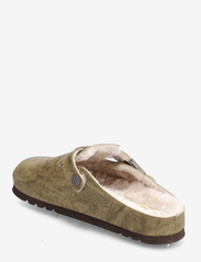 Scholl - SL GRACE SUEDE OLIVE - plakanās mules tipa kurpes - olive - 2