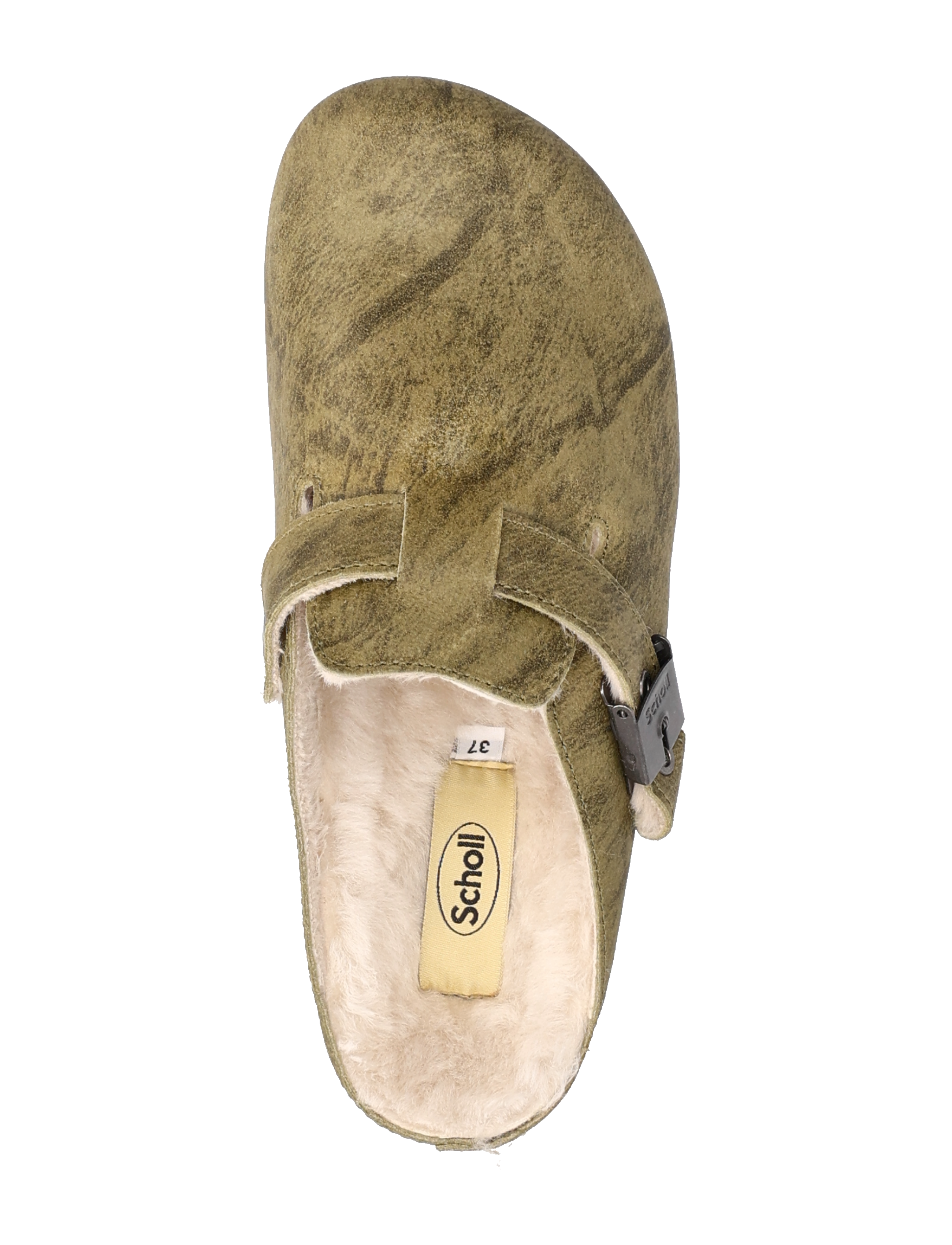 Scholl - SL GRACE SUEDE OLIVE - flache pantoletten - olive - 3