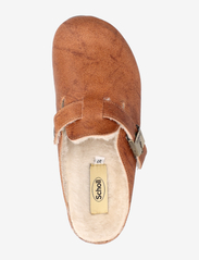 Scholl - SL GRACE SUEDE RUST - buty z odkrytą piętą na płaskim obcasie - rust - 3
