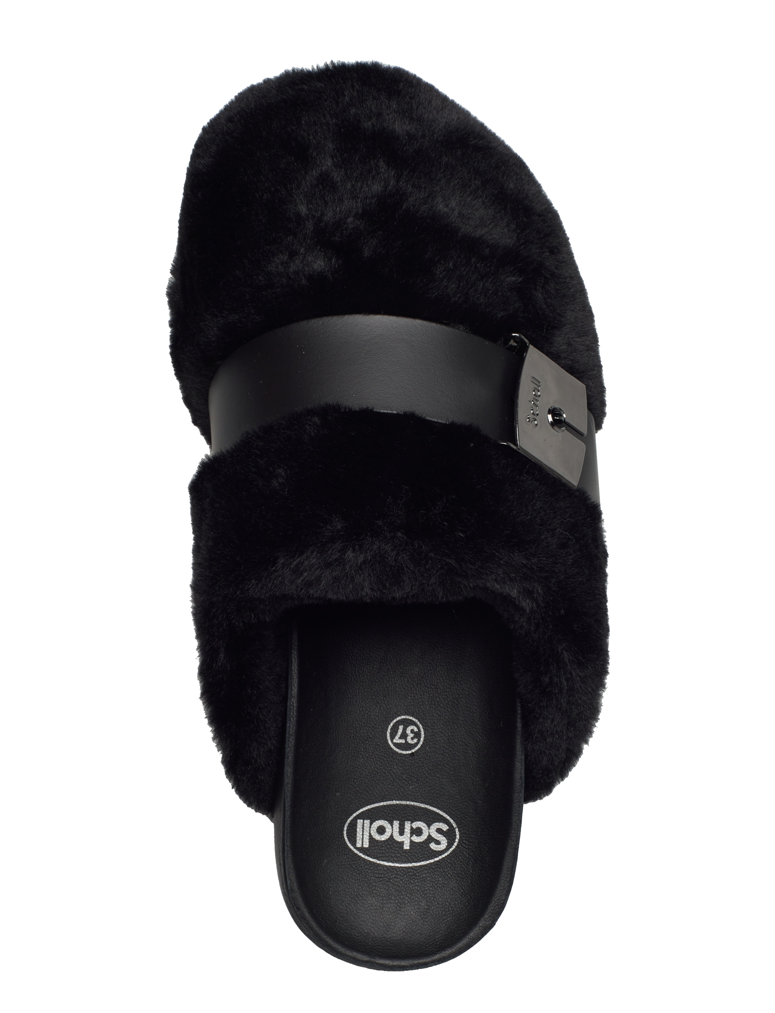Scholl - SL ALBERTA SUEDE BLACK - kontsata muula-stiilid jalanõud - black - 3