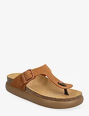Scholl - SL ANAIS CHUNKY SUEDE - flat sandals - brandy - 0