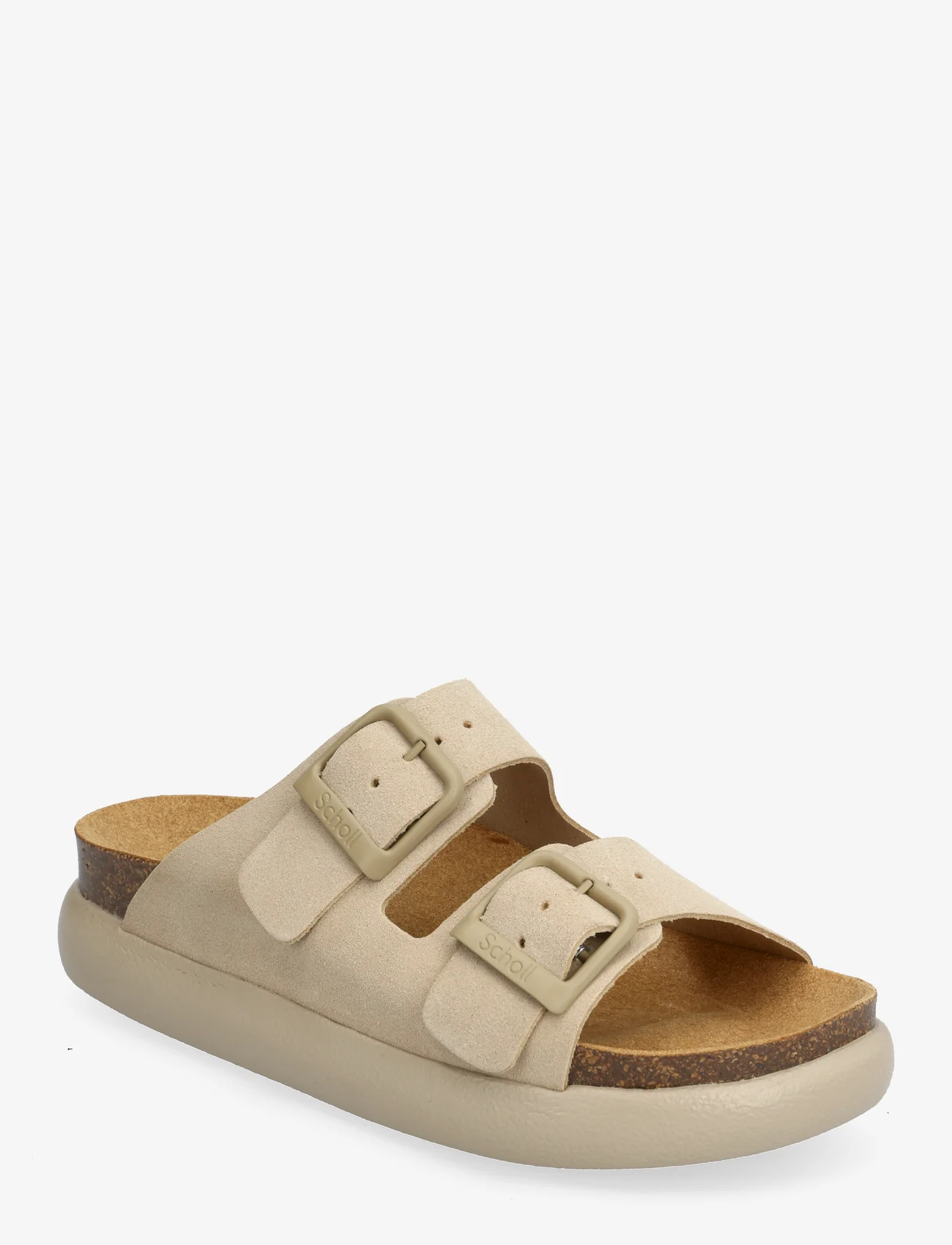Scholl - SL NOELLE CHUNKY SUEDE - flat sandals - beige - 0