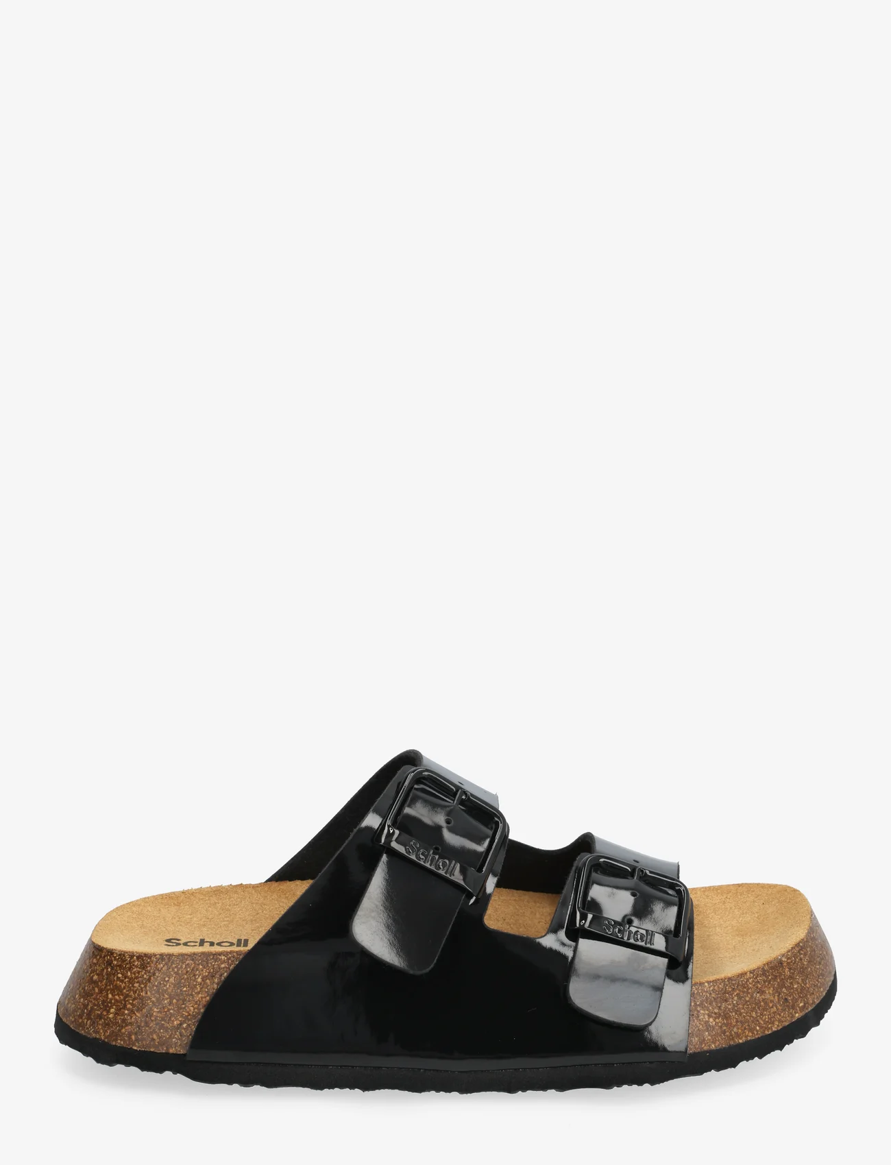 Scholl - SL NOELLE 24 PU LEATHER - flat sandals - black - 1