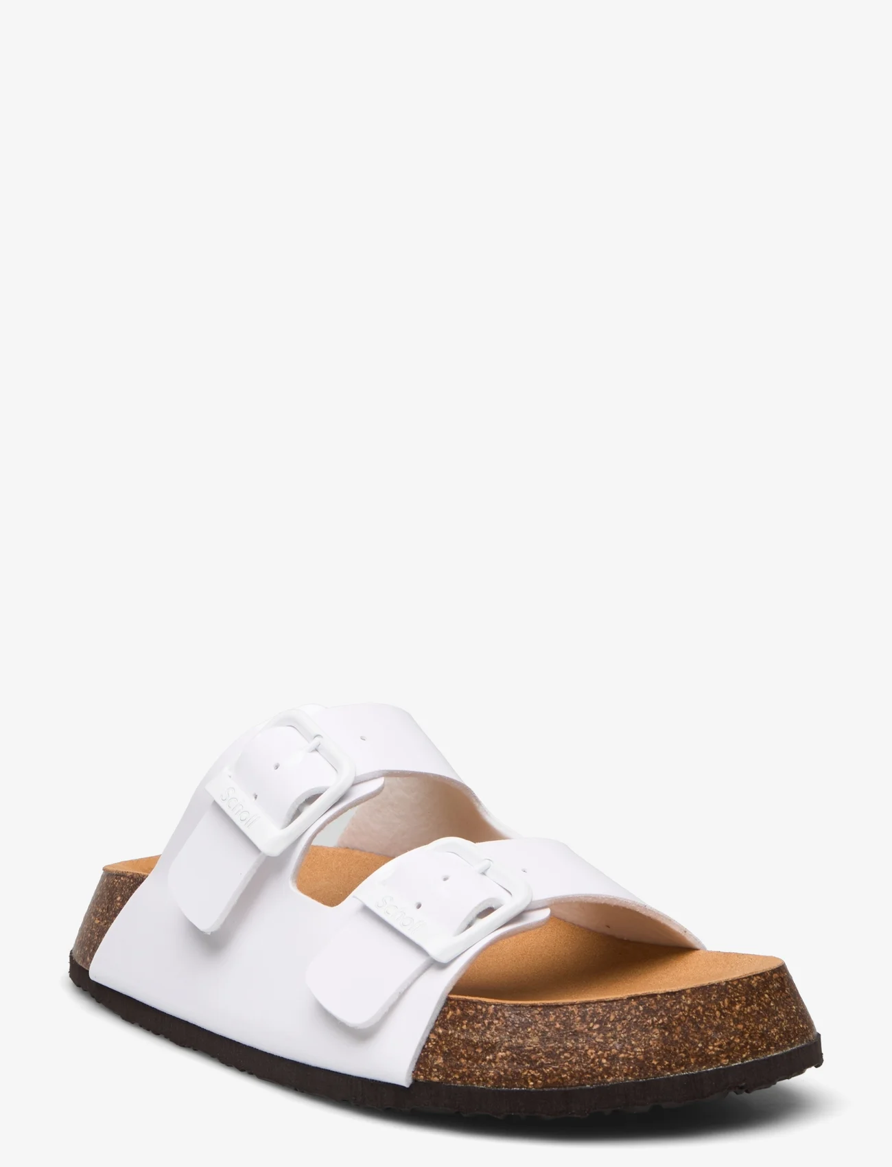 Scholl - SL NOELLE 24 PU LEATHER - flat sandals - white - 0