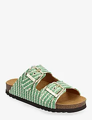 Scholl - SL NOELLE RAFFIA - flat sandals - green - 0
