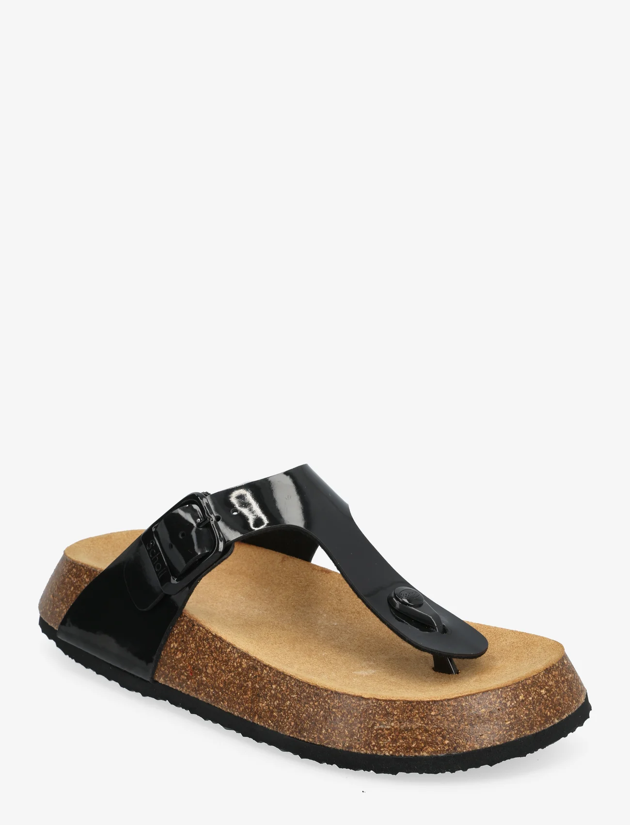 Scholl - SL ANAIS 24 PU LEATHER - flat sandals - black - 0