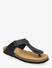 Scholl - SL CLAUDE PU LEATHER - flat sandals - black - 0