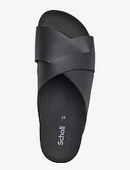 Scholl - SL VIVIAN PU LEATHER - flat sandals - black - 3