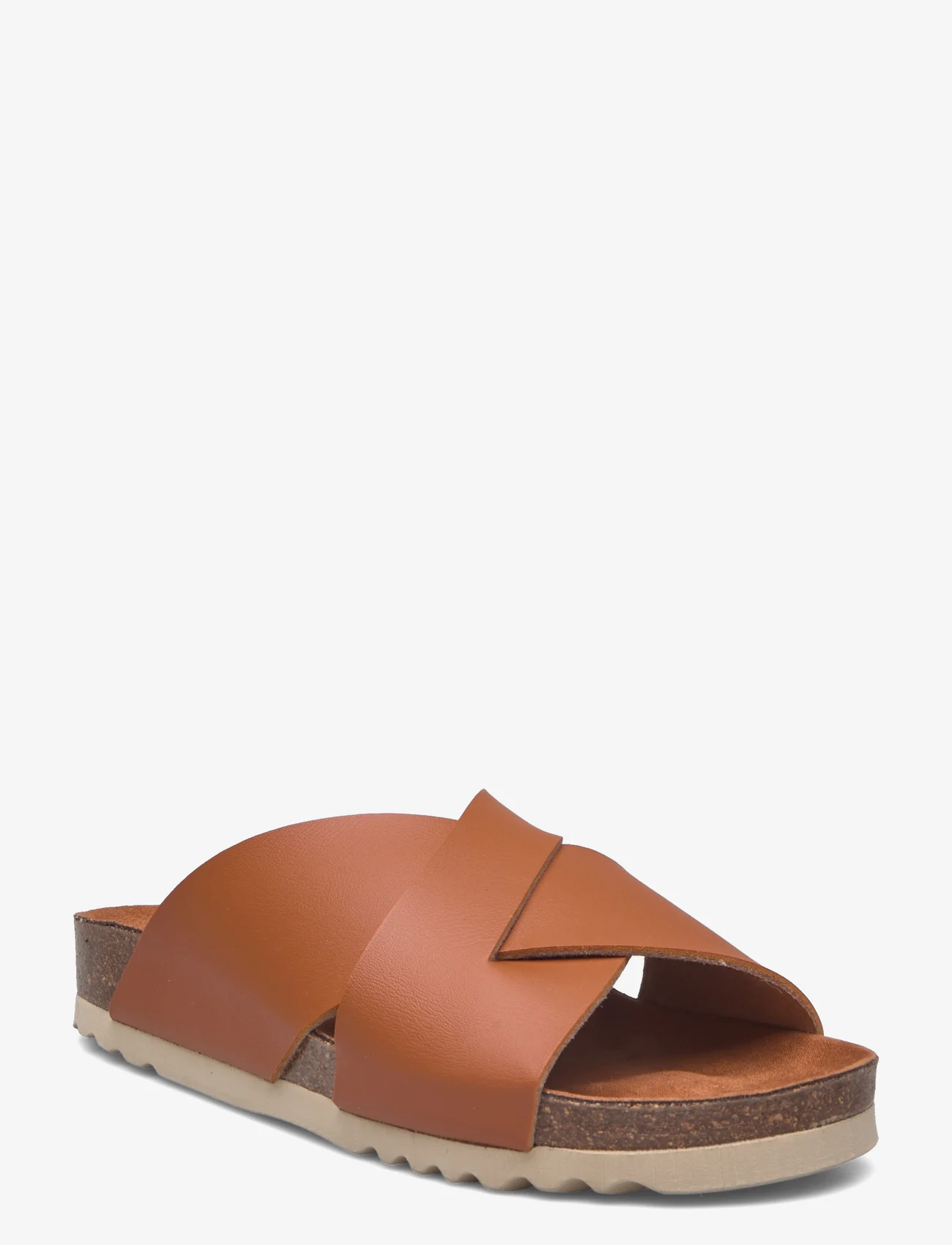 Scholl - SL VIVIAN PU LEATHER - flat sandals - cognac - 0