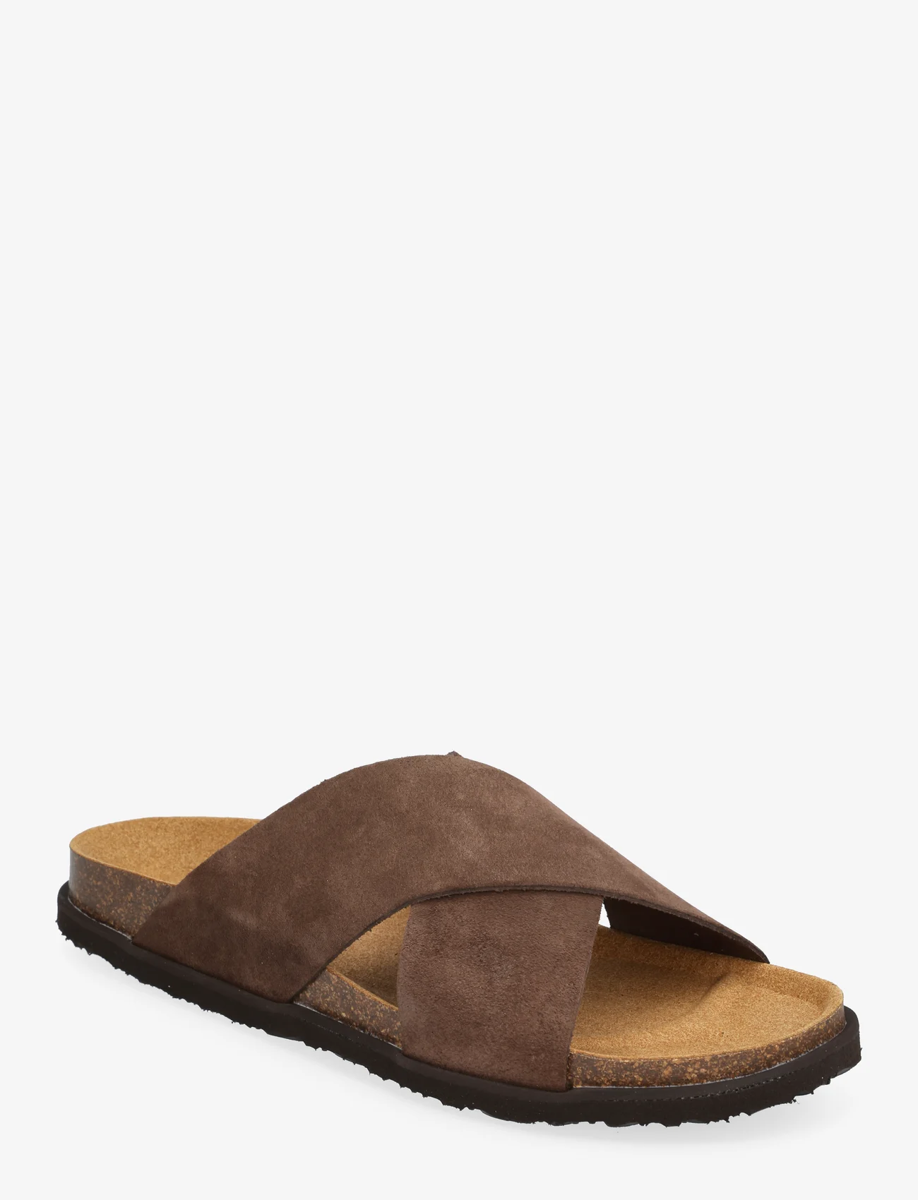 Scholl - SL LEON SUEDE DK - sandals - dk brown - 0