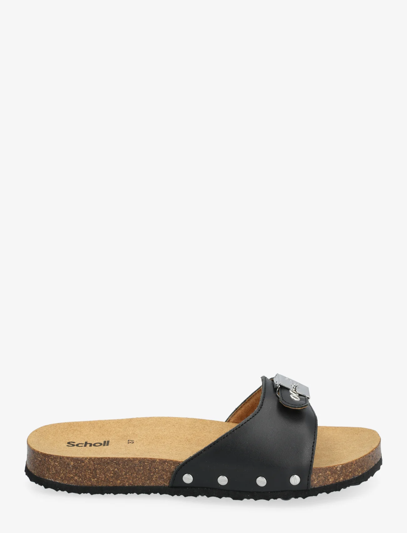 Scholl - SL PESCURA MARGOT LEATHER - platta sandaler - black - 1