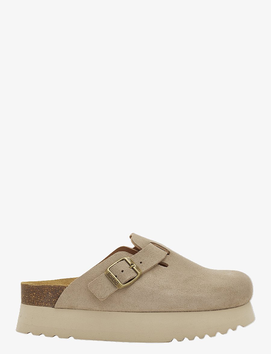 Scholl - SL JUSTINE SUEDE DARK BEIGE - dark beige - 0