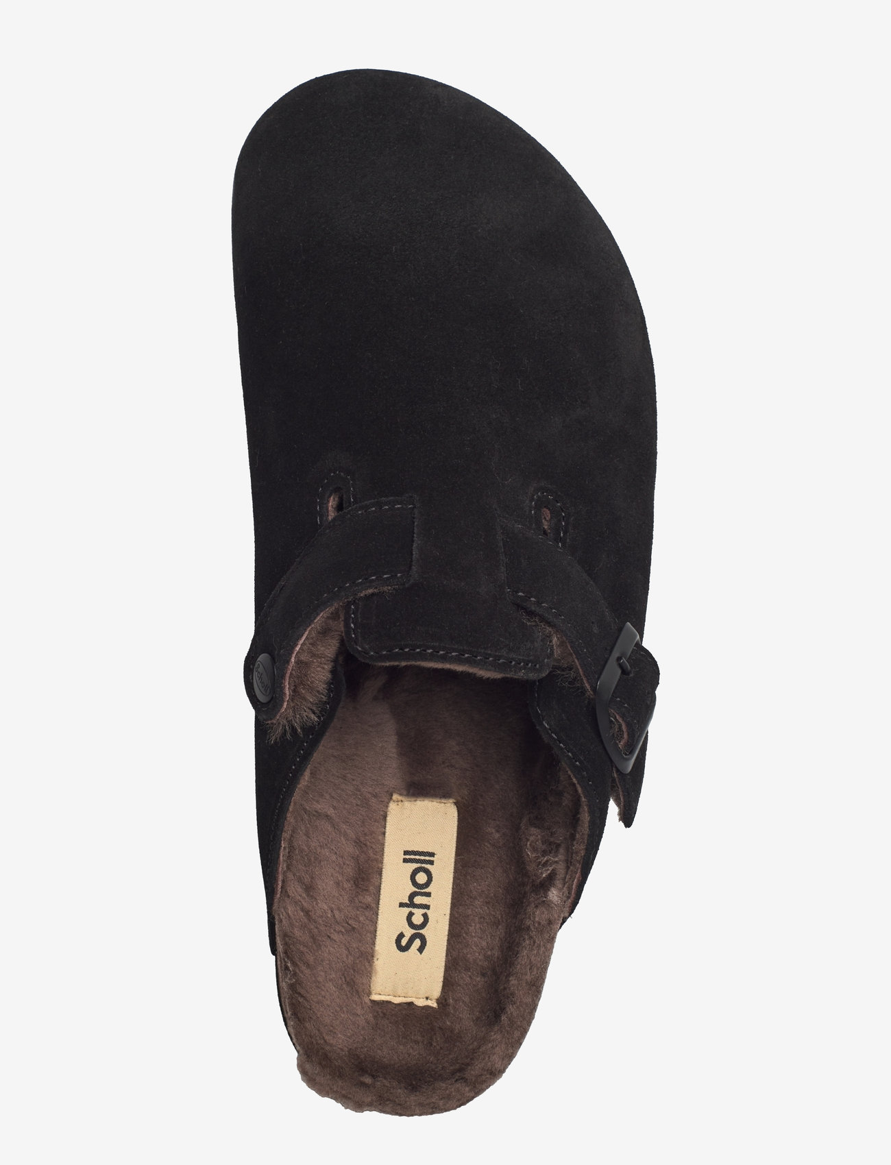 Scholl - SL OLIVIER F NEW SUEDE BLACK - mulor & clogs - black - 3