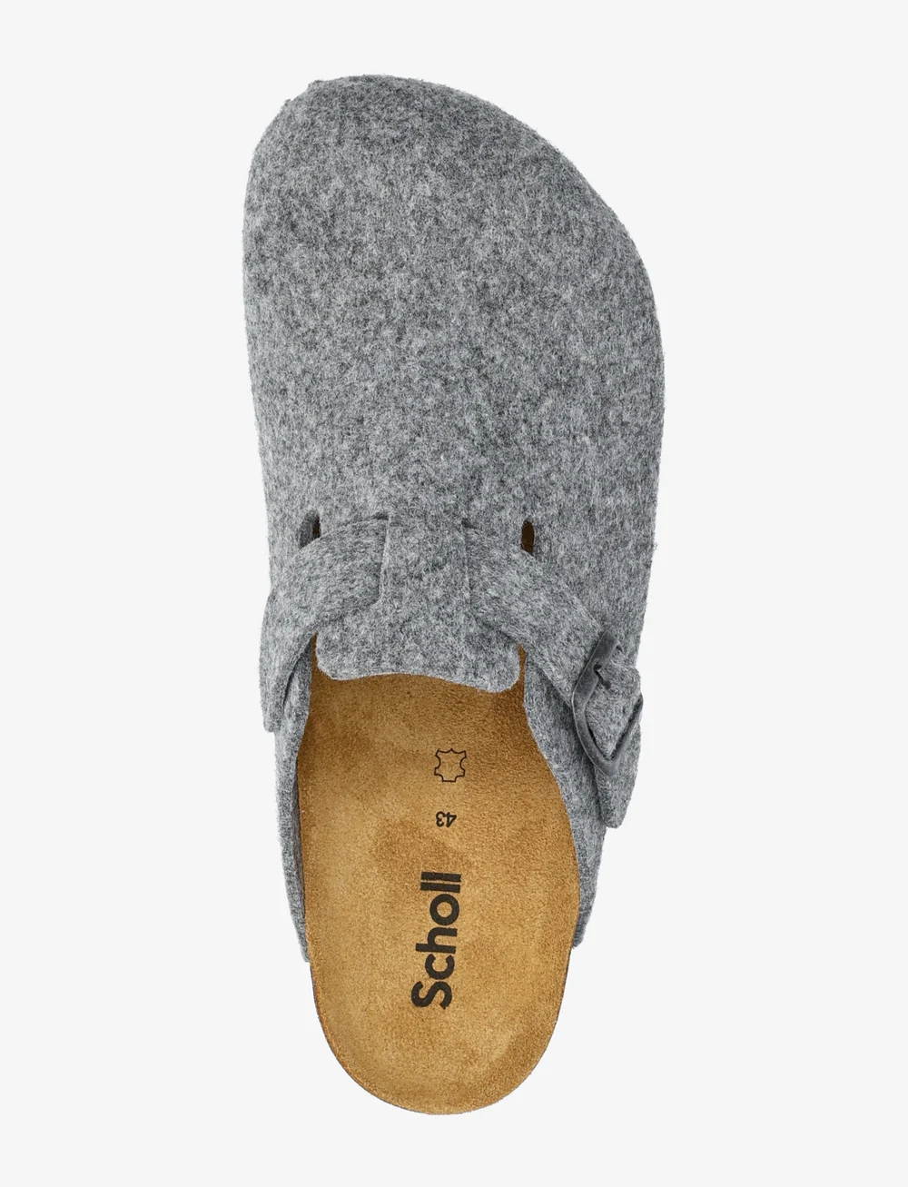 Scholl - SL OLIVIER NEW FELT GREY - mules & clogs tipa apavi - grey - 3