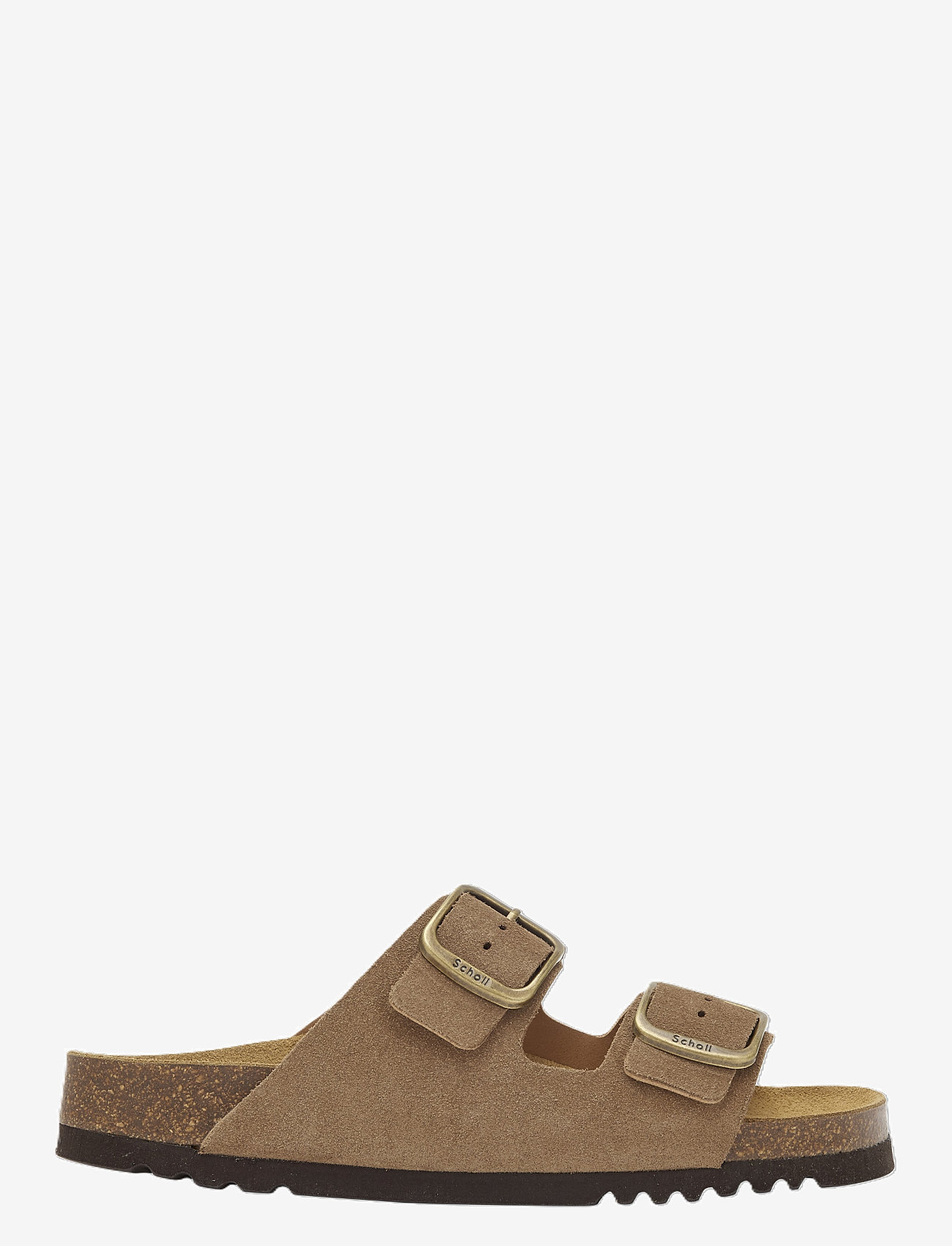 Scholl - SL JOSEPHINE SUEDE TAUPE - flade sandaler - taupe - 0