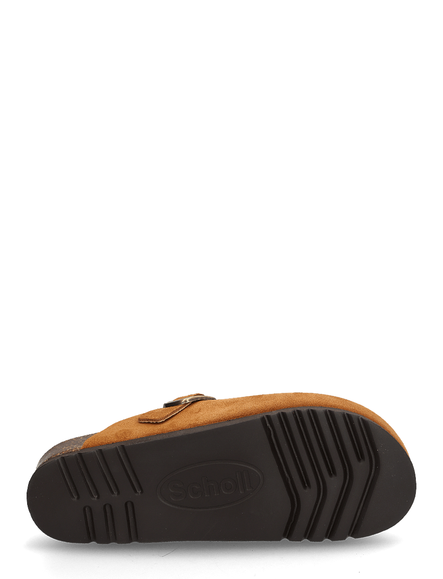 Scholl - SL FAE SUEDE COGNAC - hjemmesko - cognac - 4