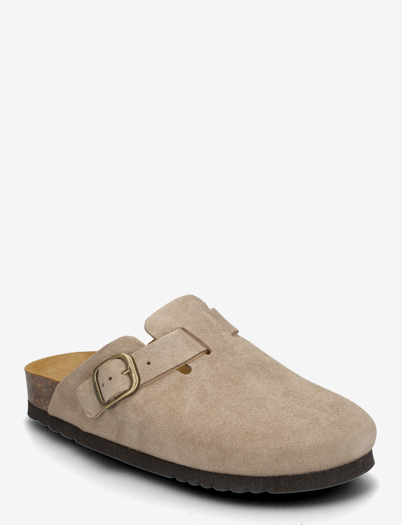 Scholl - SL FAE SUEDE DARK BEIGE - platta mules - dark beige - 0
