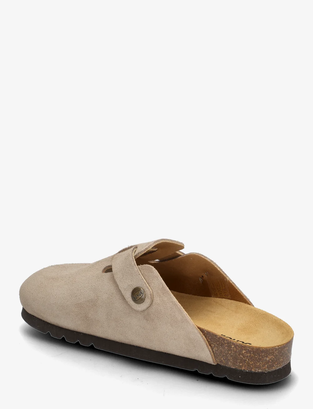 Scholl - SL FAE SUEDE DARK BEIGE - plakanās mules tipa kurpes - dark beige - 2