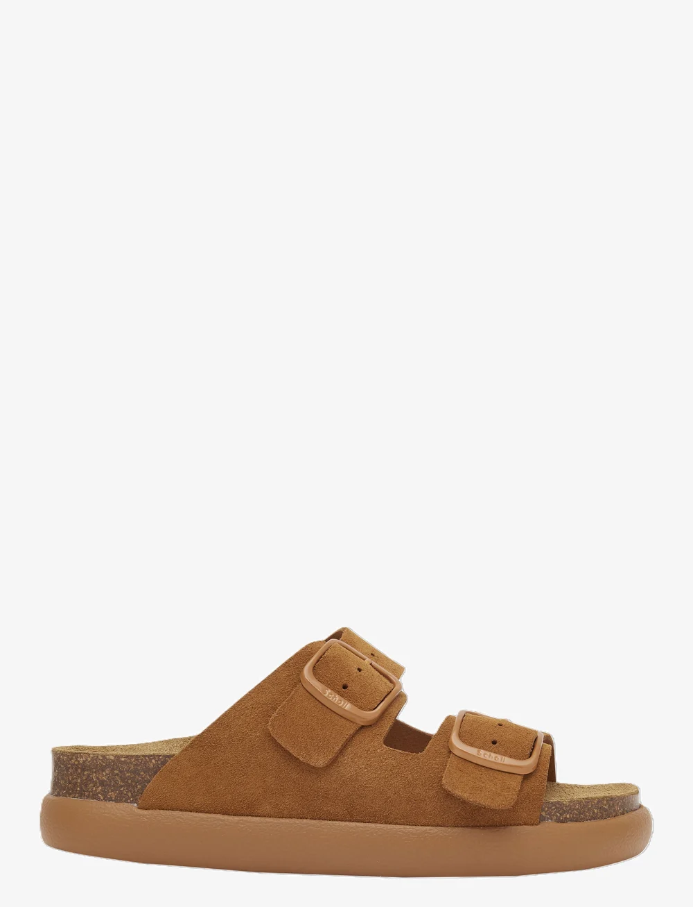 Scholl - SL NOELLE CHUNKY  SUEDE COGNAC - kontsata sandaalid - cognac - 0