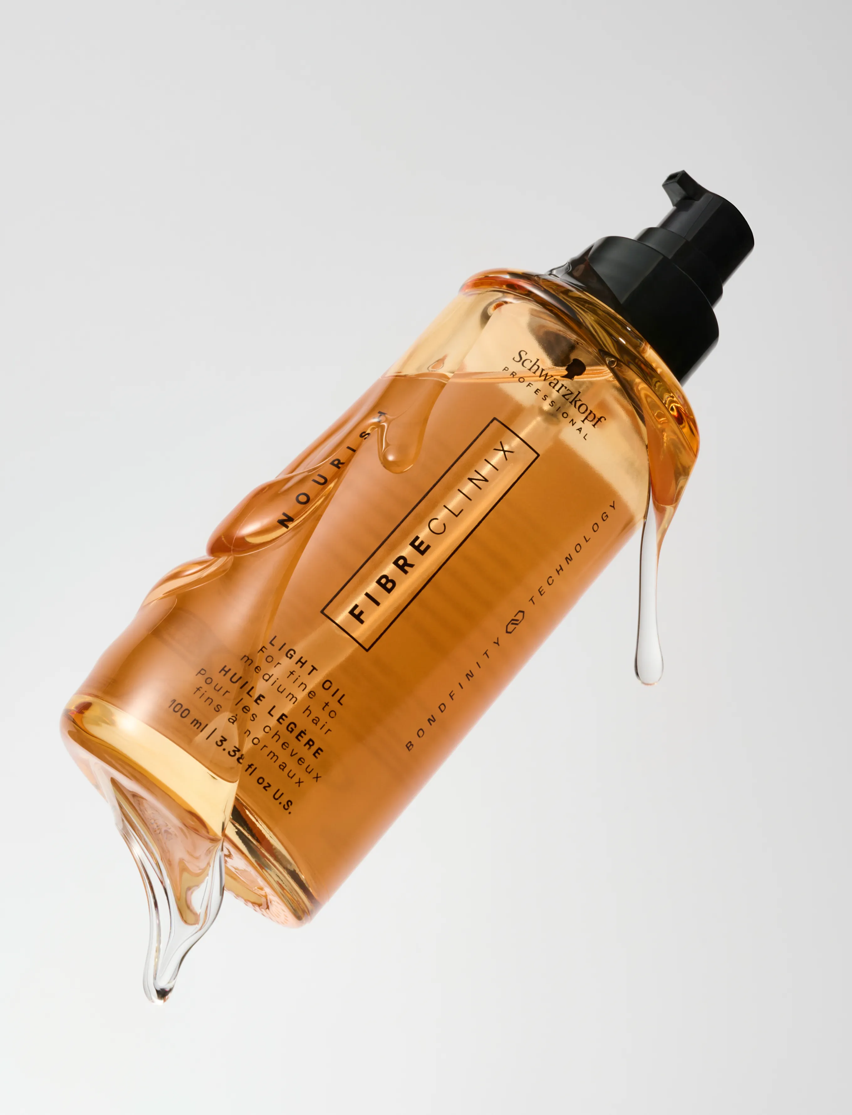 Schwarzkopf Professional - Fibre Clinix  Light Oil - juukseõlid - gold - 2