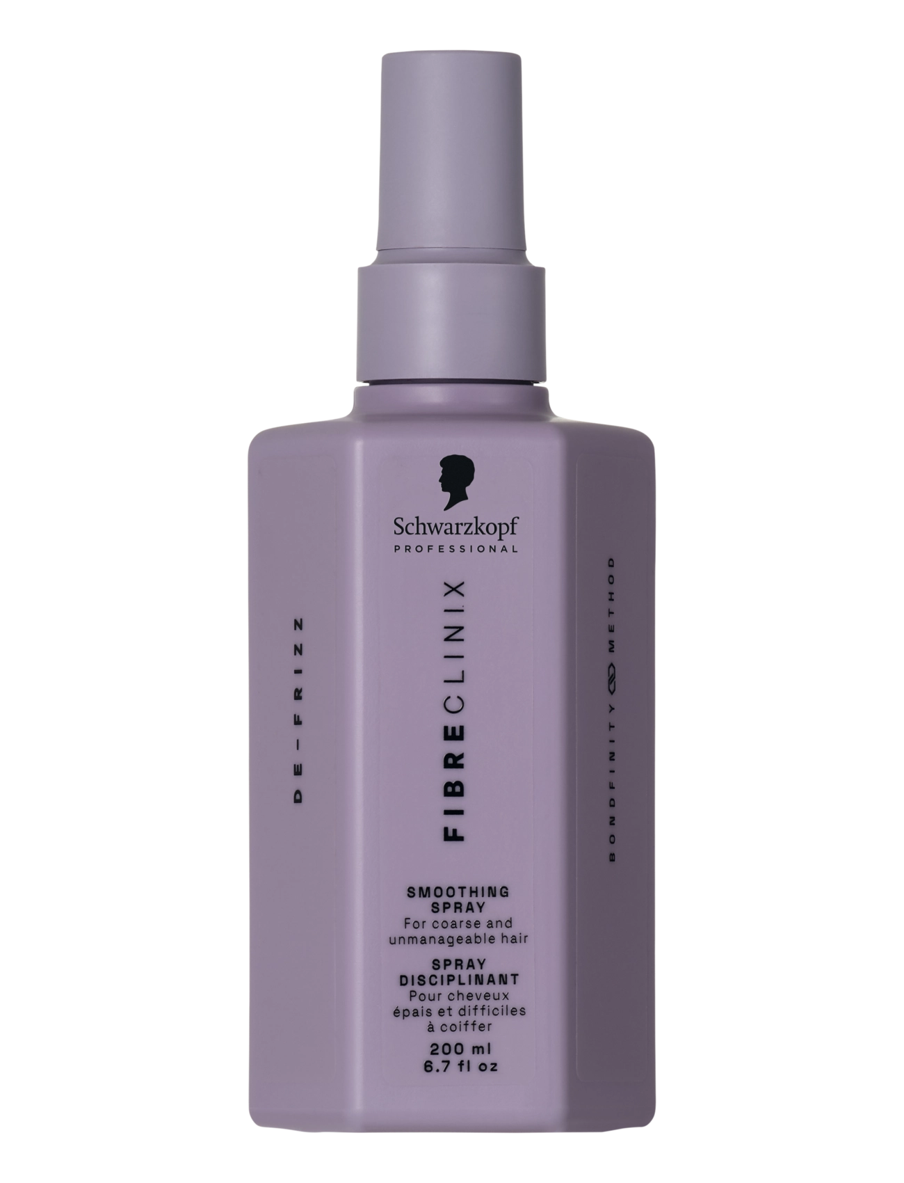 Schwarzkopf Professional Fibre Clinix De-Frizz Smoothing Spray, Hårspray & Foam, Lila, Str: 200 ML