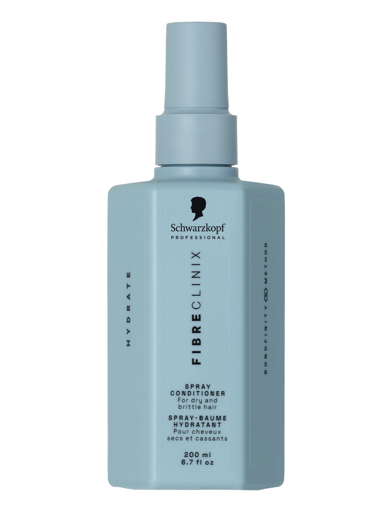 Schwarzkopf Professional Fibre Clinix Hydrate Spray Conditioner, Leave-in Behandling, Nude, Str: 200 ML