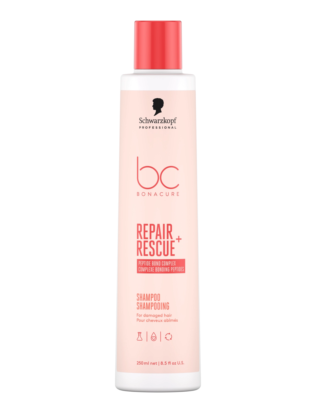 Schwarzkopf Professional BC Repair Rescue Shampoo - Juuksehooldus - RED / clear