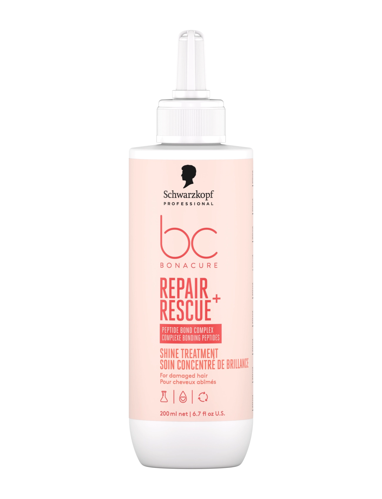 Schwarzkopf Professional BC Repair Rescue Liquid Shine Treatment - Juuksehooldus - RED / clear