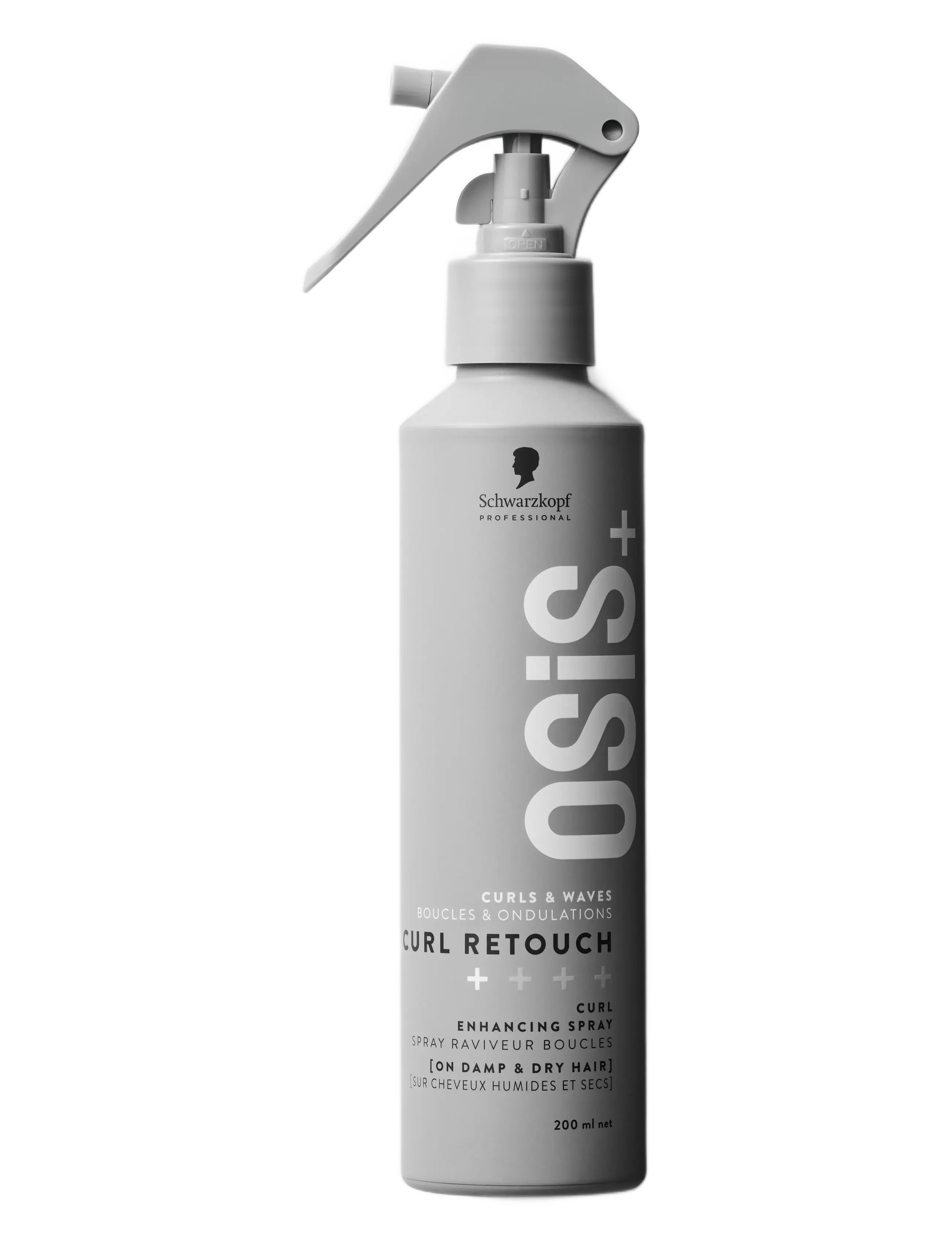 Schwarzkopf Professional Osis Curl Retouch, 200 ml, Grey, Styling > Spray Til Udbedring Af Hår, Dame