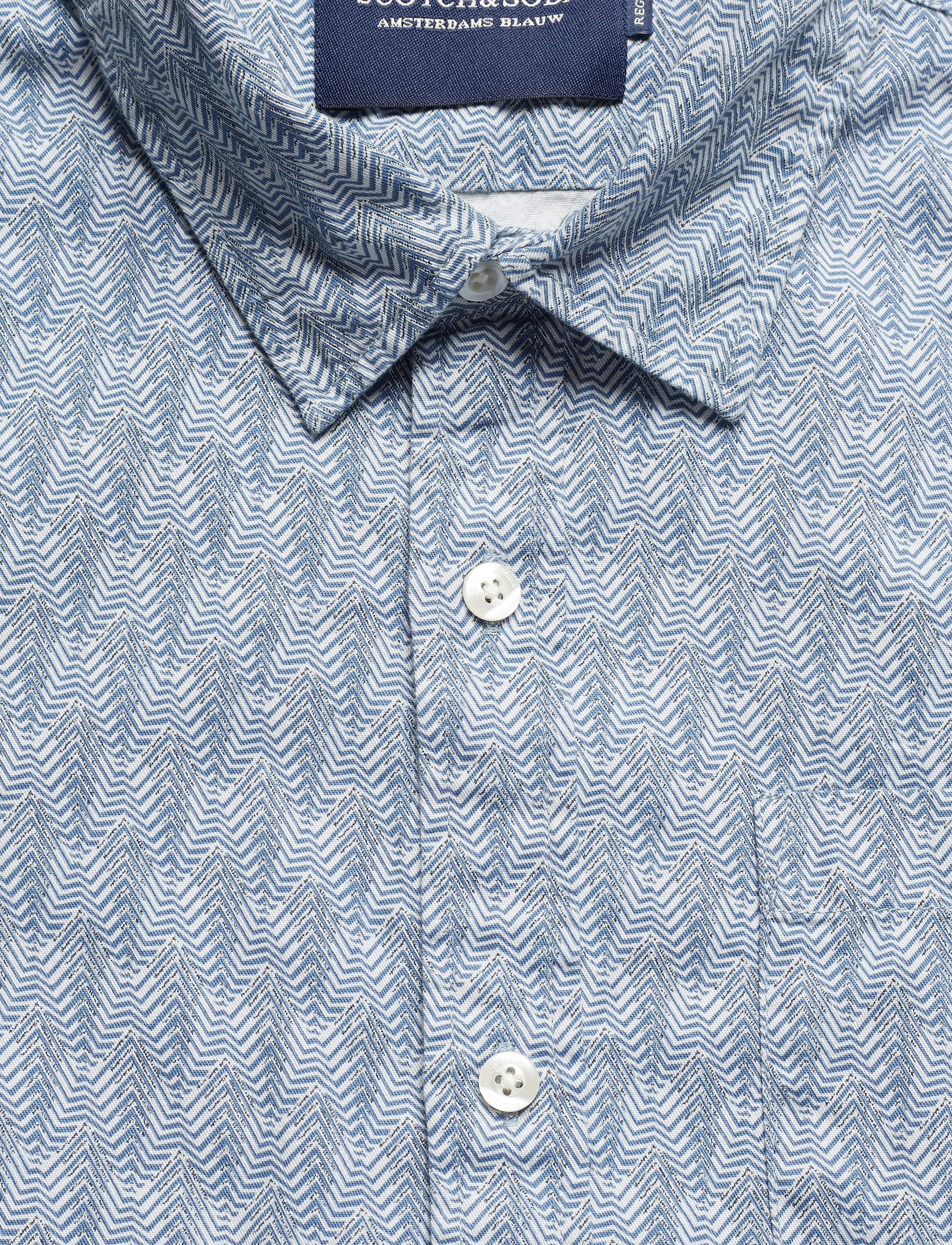 Scotch & Soda - Ams Blauw indigo shirt - combo c - 2