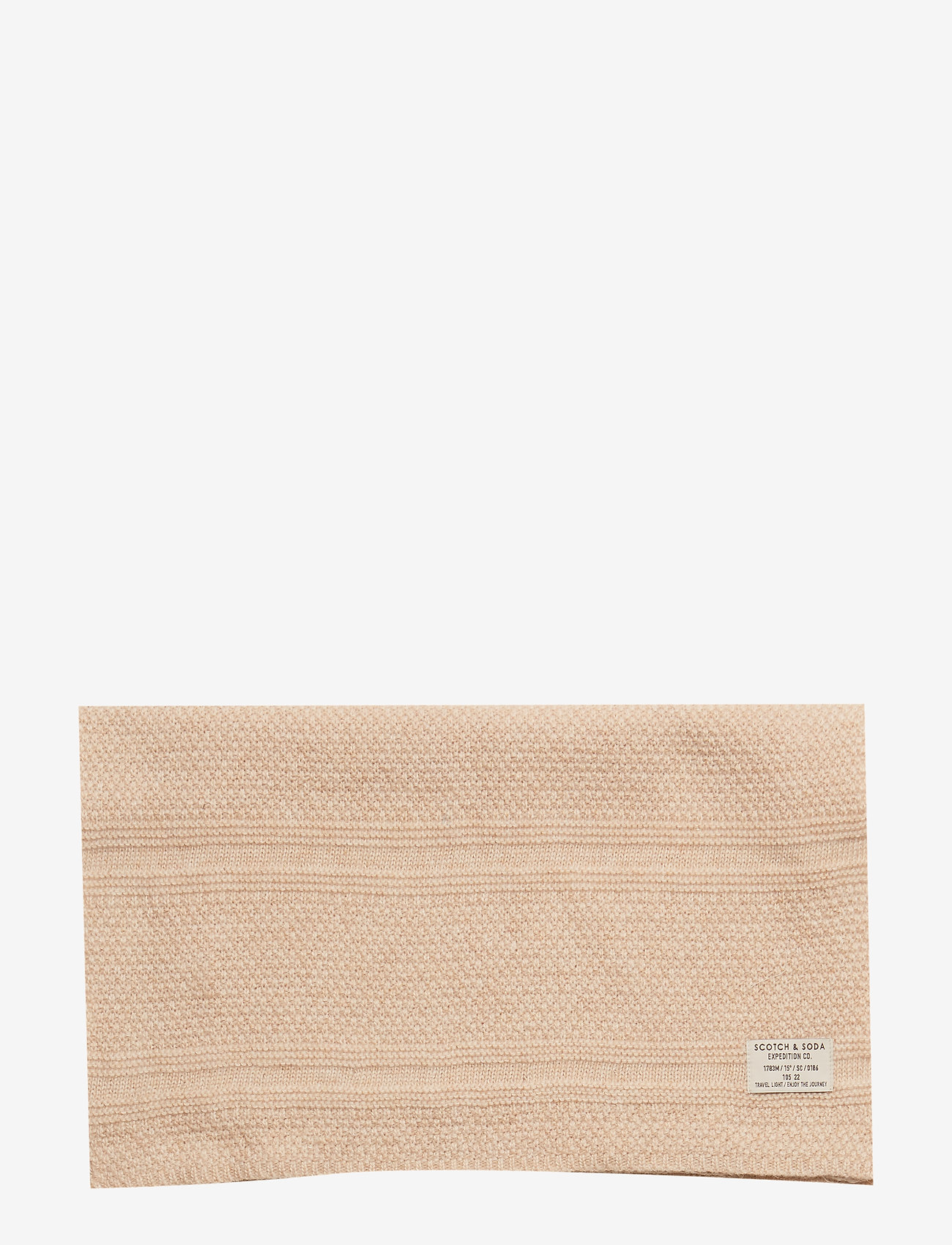 Scotch & Soda - Classic wool scarf in structured knit - kit melange - 2