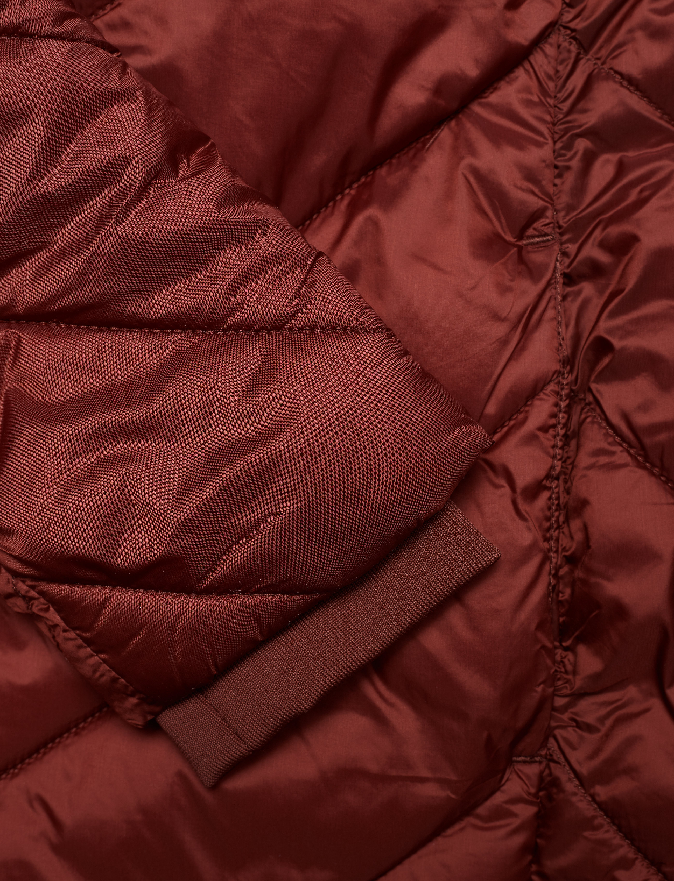 Scotch & Soda - Quilted longer length jacket with asymmetric quilting - terracotta - 4